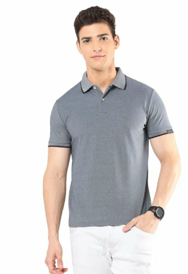 CHARM POLO TEE WITH TIPPING