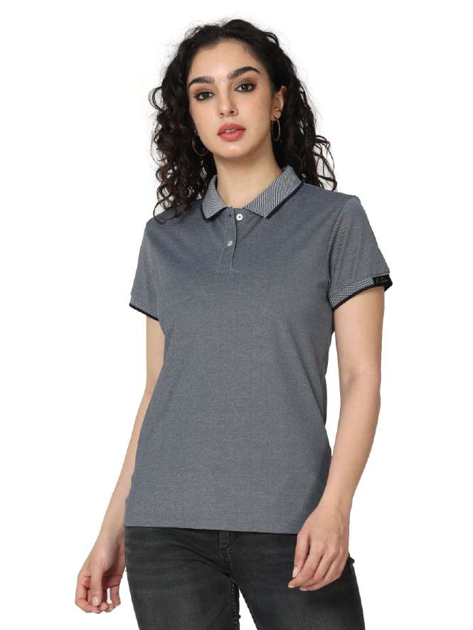 CHARM POLO TEE WITH TIPPING