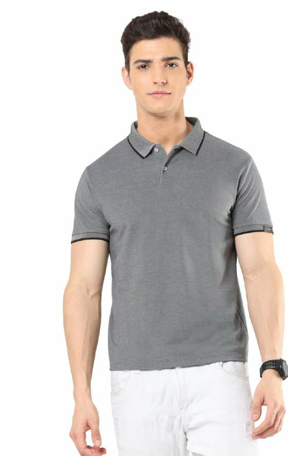 CHARM POLO TEE WITH TIPPING