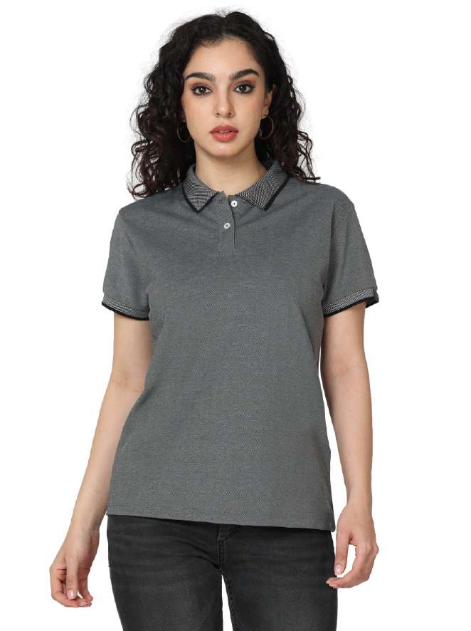 CHARM POLO TEE WITH TIPPING
