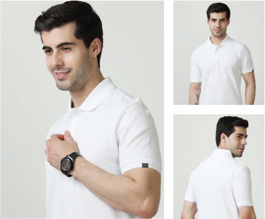 M&S Polo T-shirts WHITE