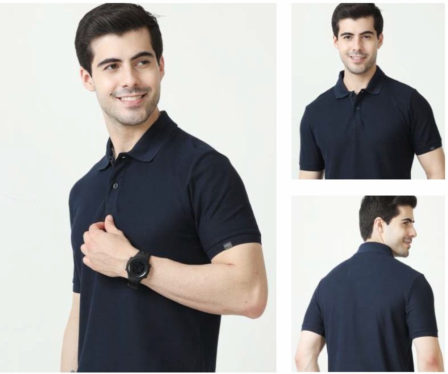 M&S Polo T-shirts Navy Blue